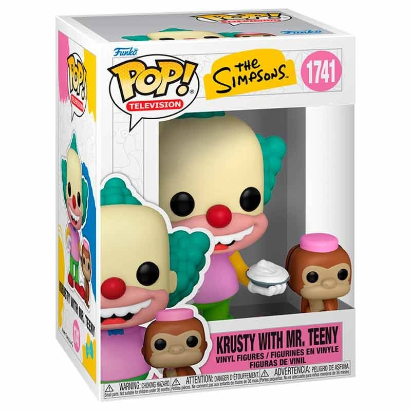 Krusty the Clown Actionfigur med Mr. Teeny, 5-tums samlarobjekt