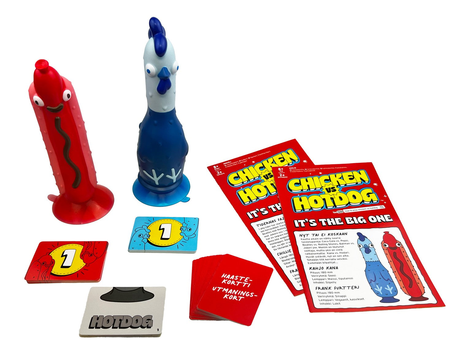 Kyckling vs. varmkorv partyspel, kul för familj och vänner