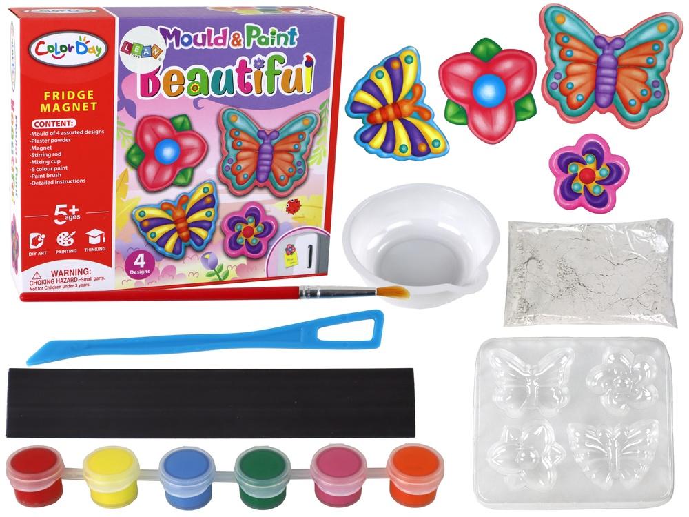 Kylskåpsmagneter för DIY Butterfly & Flower: Creative Craft Kit