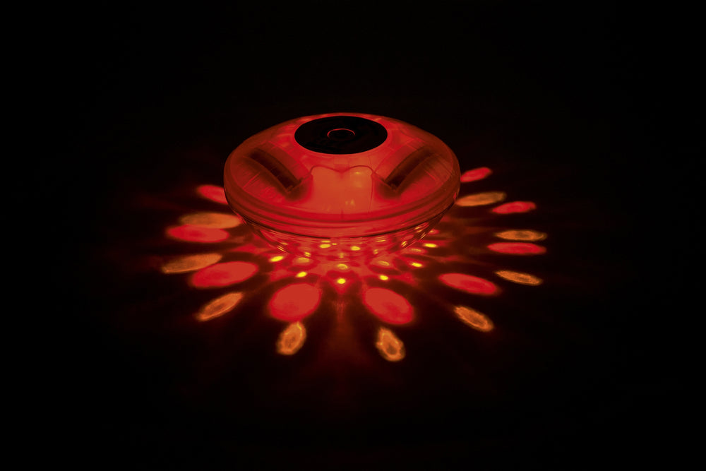 LED poollampa, batteridriven, utomhusbelysning