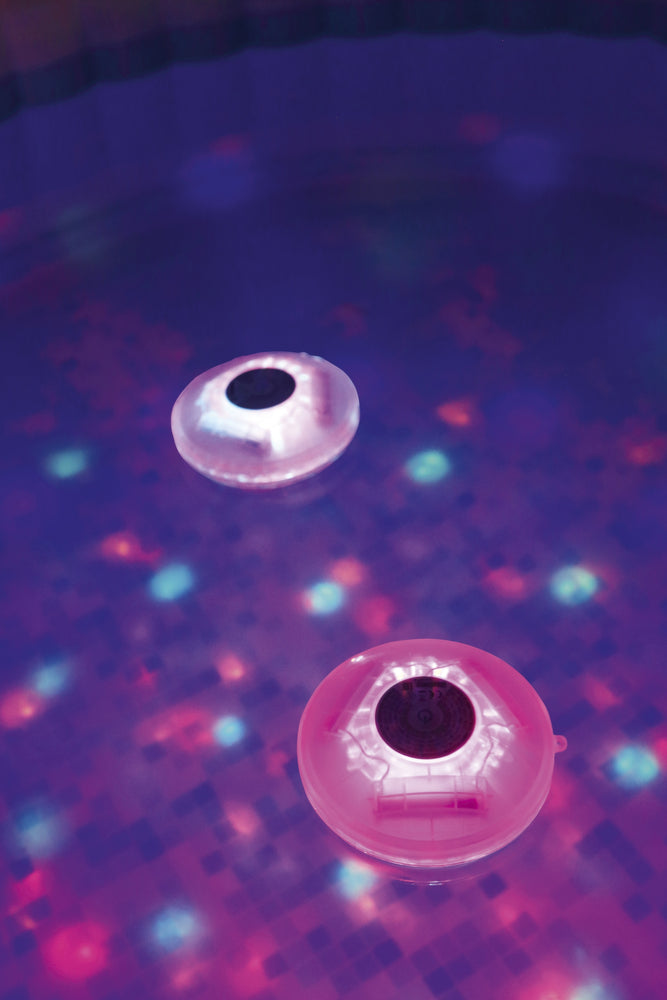 LED poollampa, batteridriven, utomhusbelysning