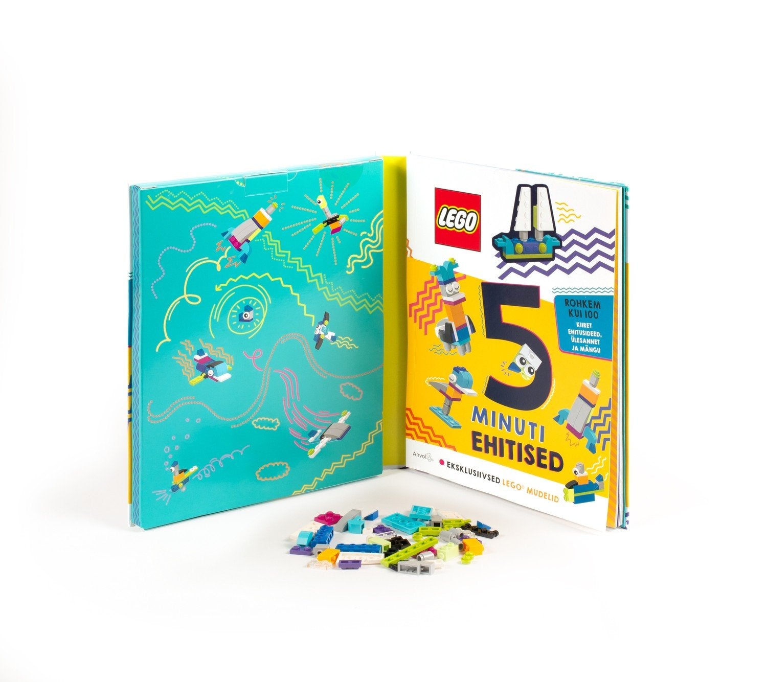 Lego Iconic Activity Book "5-Minute Builds"-(på estisk sprog.)