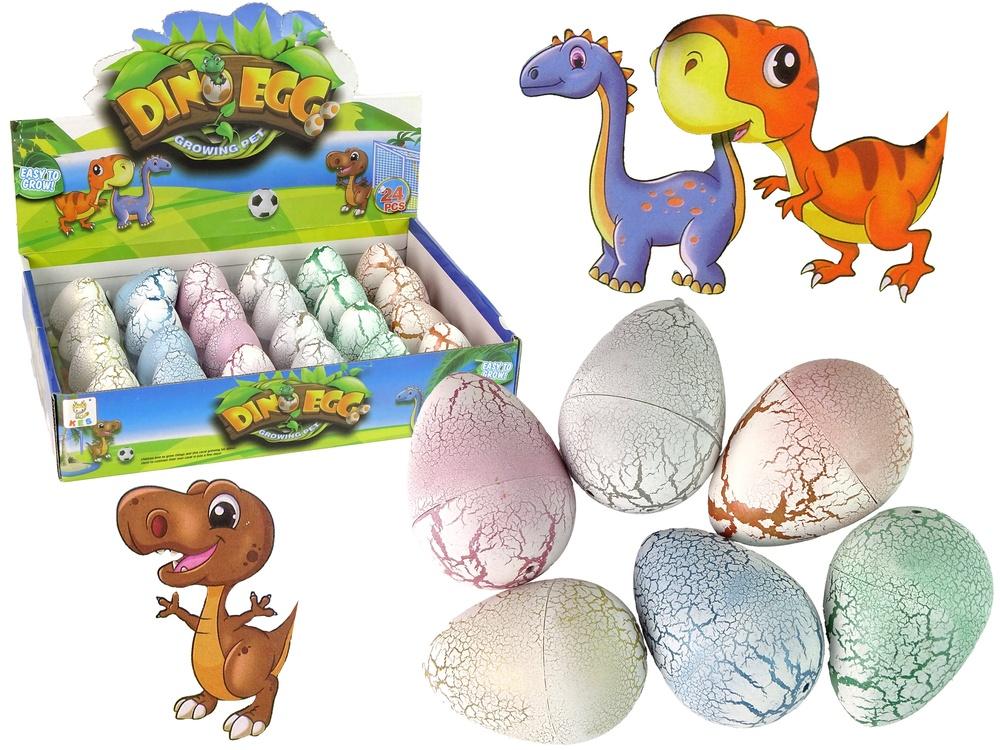 Magic Dinosaur Egg Hatching Toy - Pædagogisk sjov 6 cm Hvid