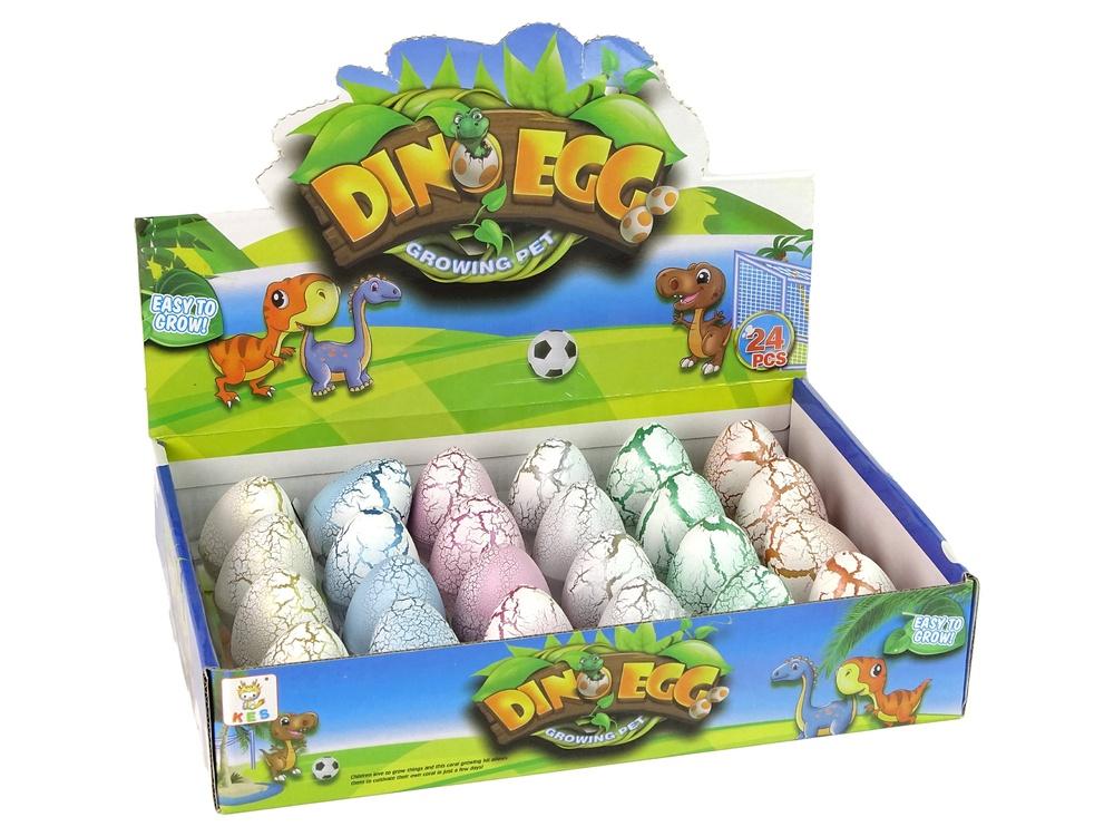 Magic Dinosaur Egg Hatching Toy - Pedagogisk kul 6 cm Vit