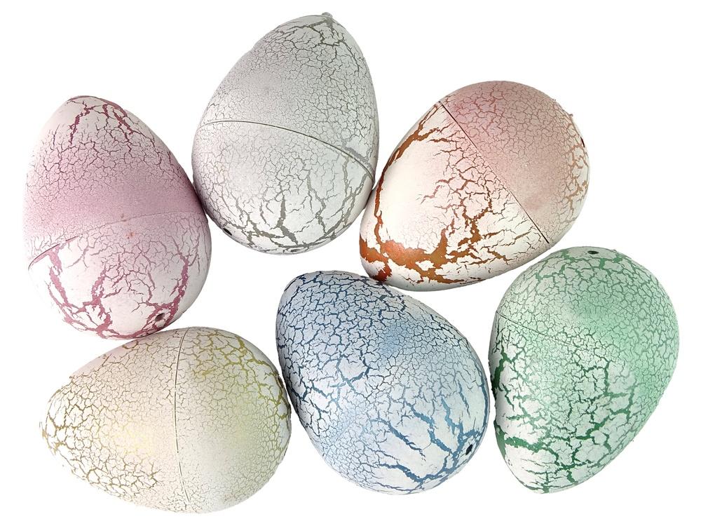 Magic Dinosaur Egg Hatching Toy - Pædagogisk sjov 6 cm Hvid