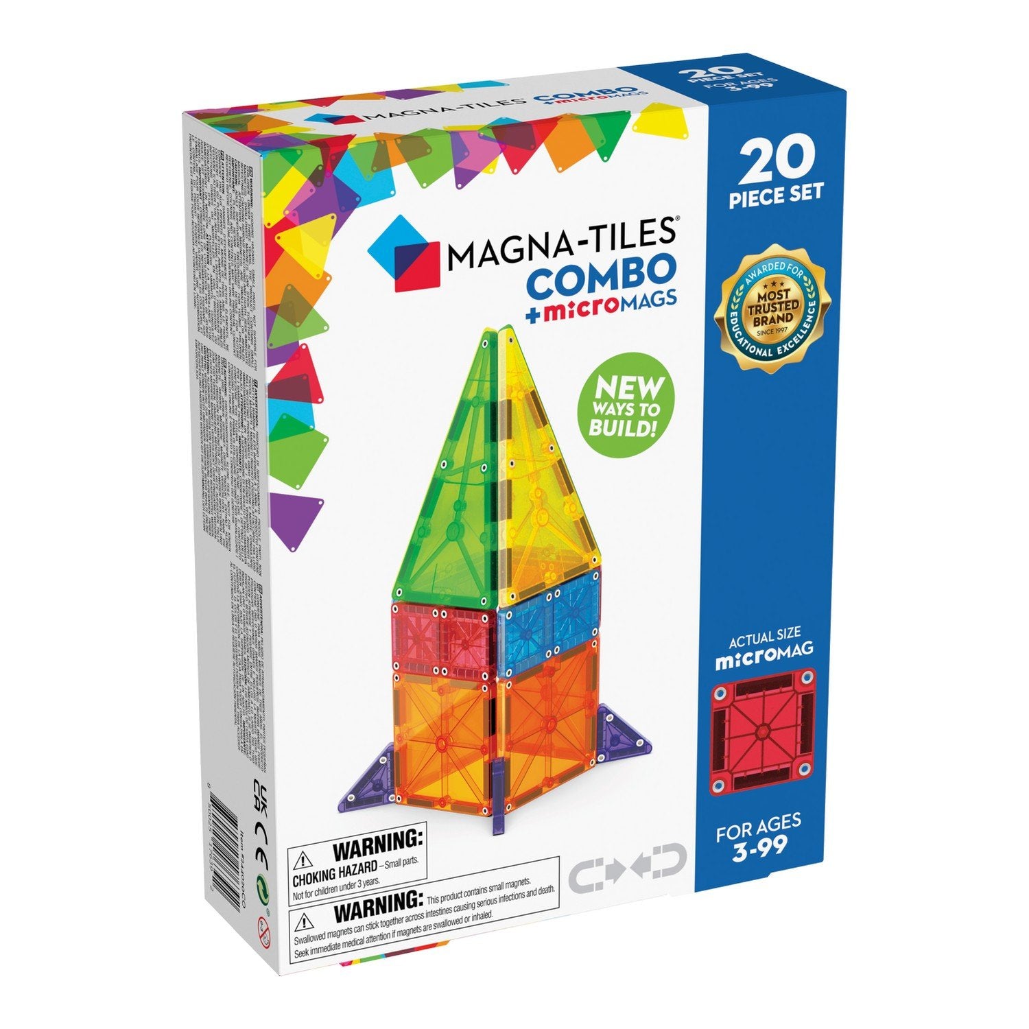 Magna-Tiles Micromags Combo Sæt 20 stk