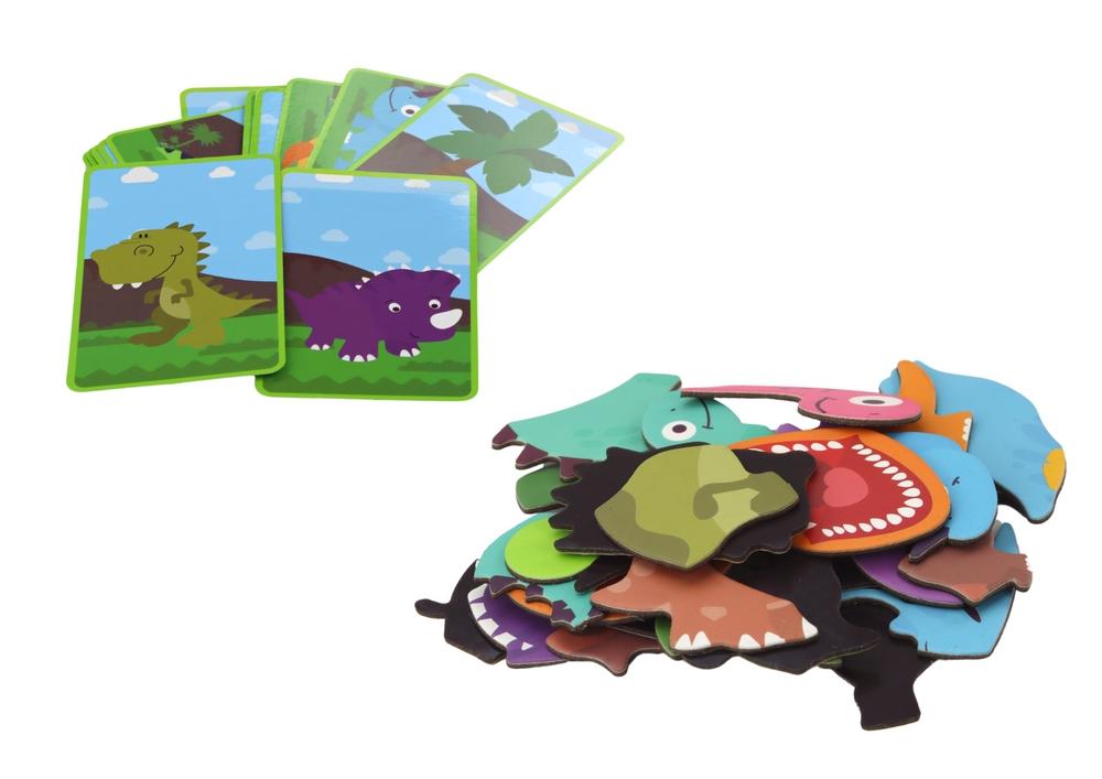 Magnetic Dino Puzzle Book: Udforsk forhistoriske verdener