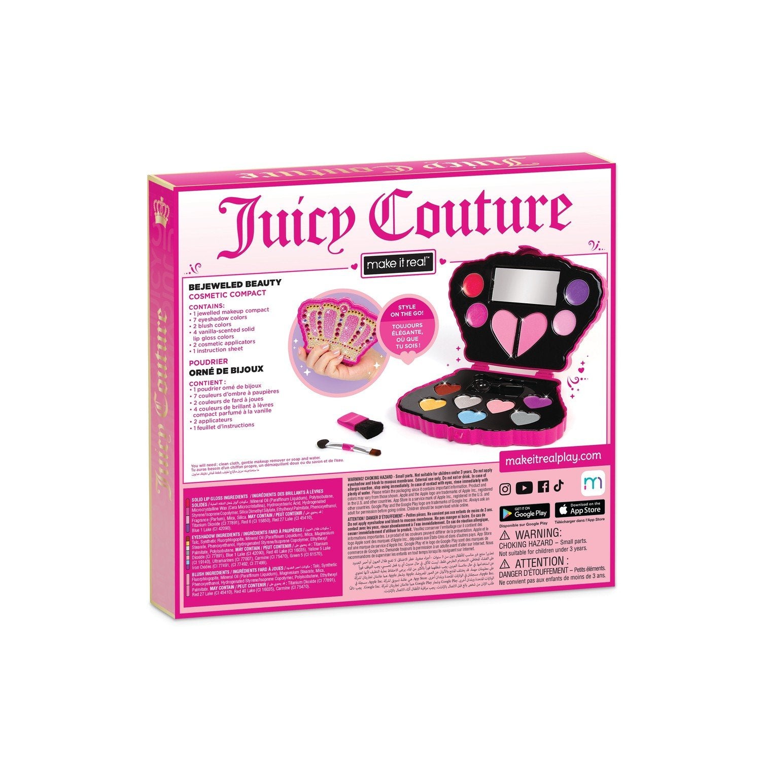 Gør det til ægte Juicy Couture Bejeweled Beauty Cosmetic Compact