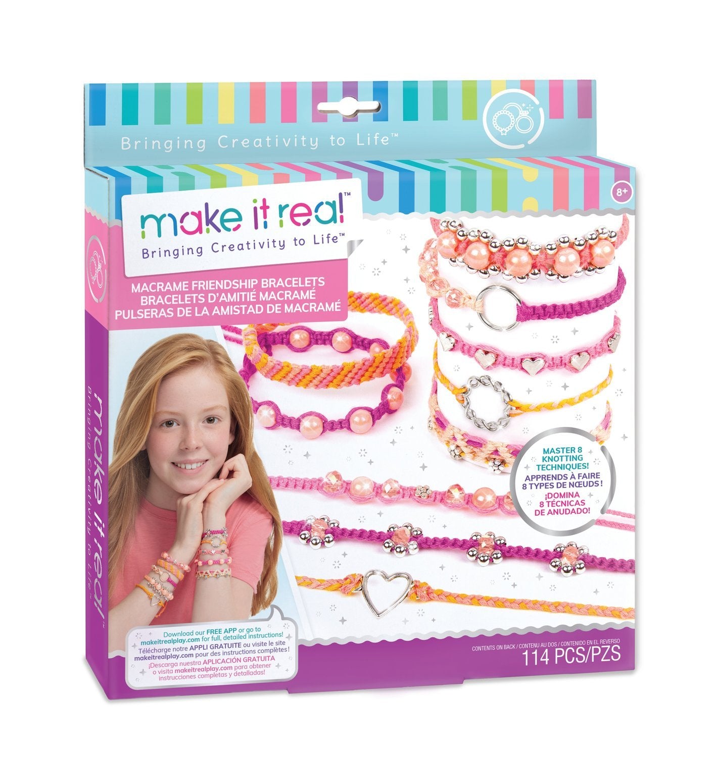 Make It Real Macrame DIY Set "Friendship Bracelets"