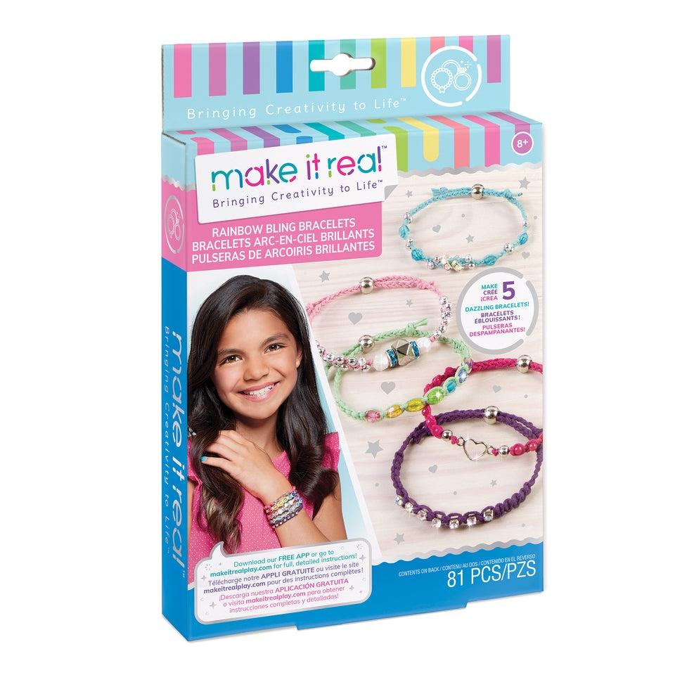 Make It Real Rainbow Bling Armbånd Diy smykkesæt