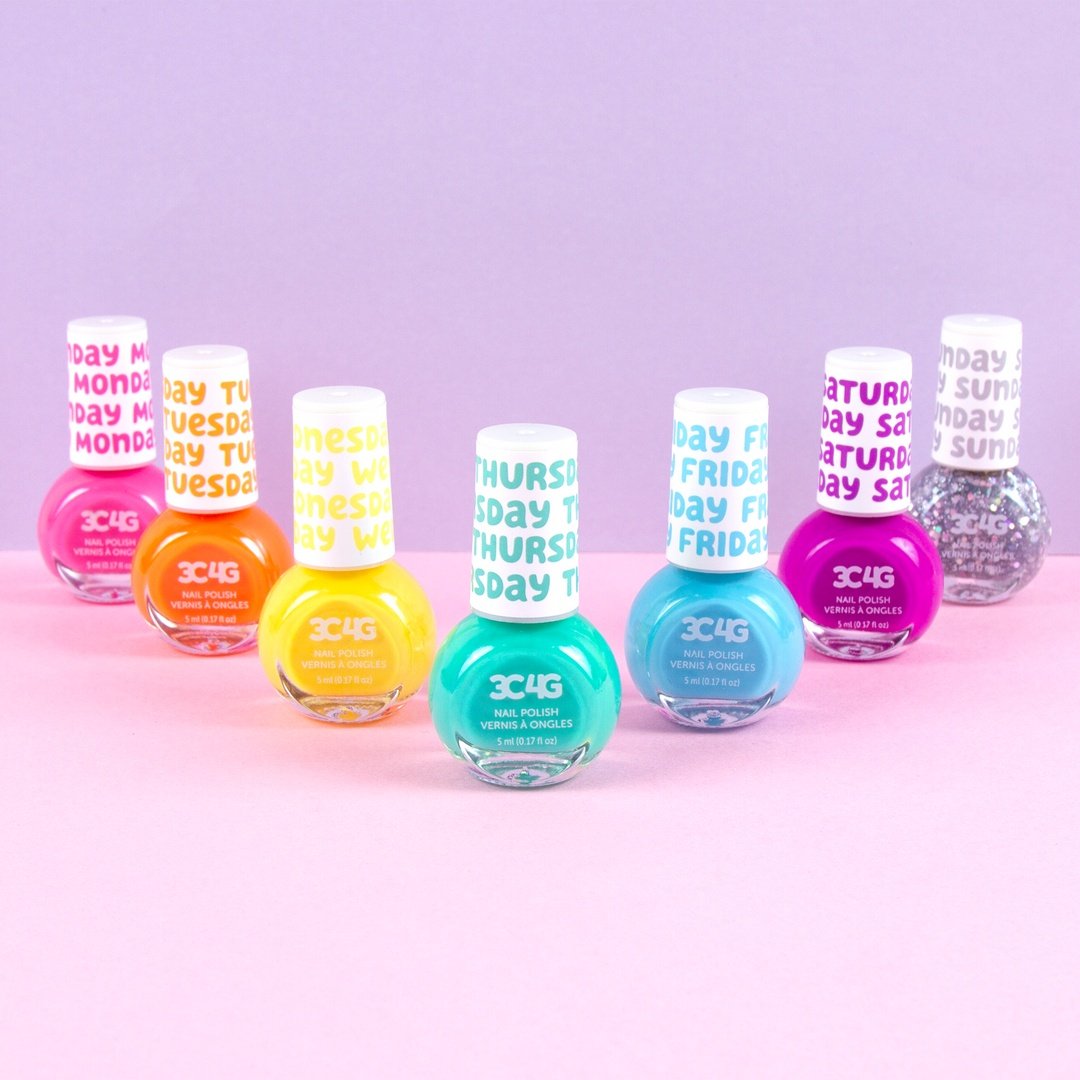 Make It Real Rainbow Days Of The Week Nagellack, 7 st