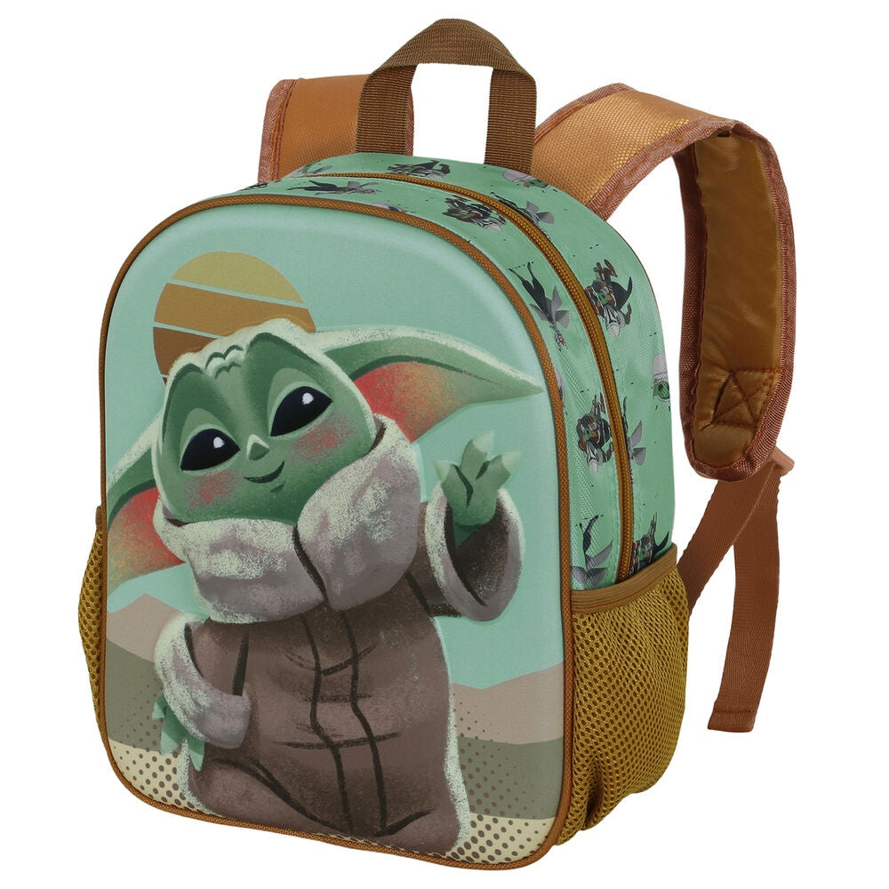 Mandalorian Grogu 3D-ryggsäck, 31 cm storlek, skolväska för barn