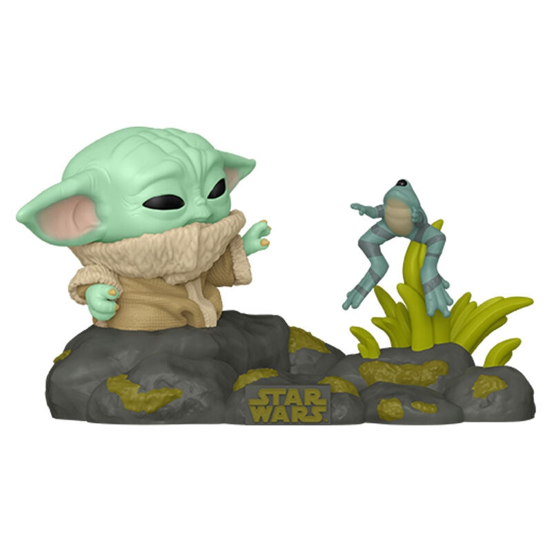 Mandalorian Grogu figur med groda, 4-tums samlarleksak