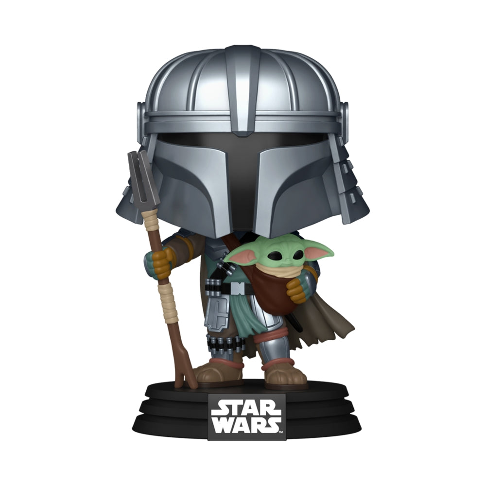 Mandalorian-figur med Grogu, exklusiv Star Wars-samlare