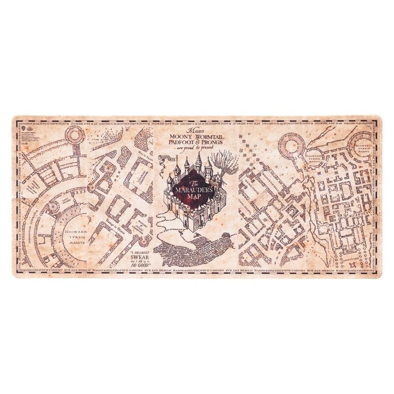 Marauders Map Gaming skrivbordsmatta, stor storlek, slitstarkt material