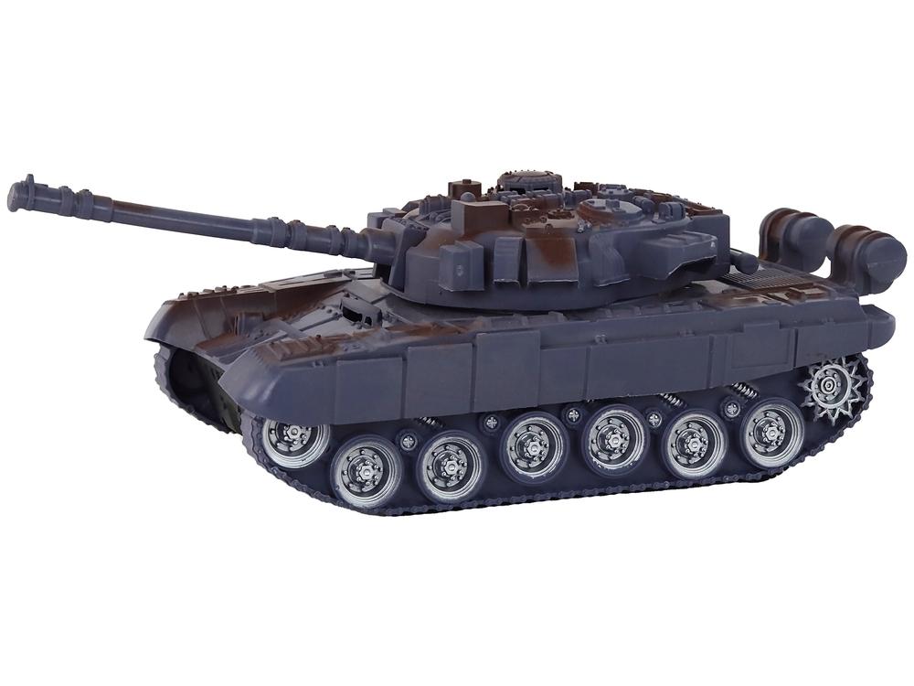 Marineblå R/C Tank 1:18 - Lys, lyde, 27MHz kontrol