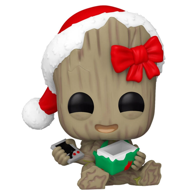 Marvel Groot-figur med present, samlarleksak för fans