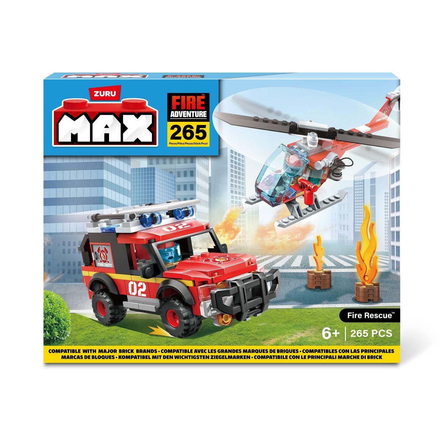 Max City Bricks Brandstation, 265 stk