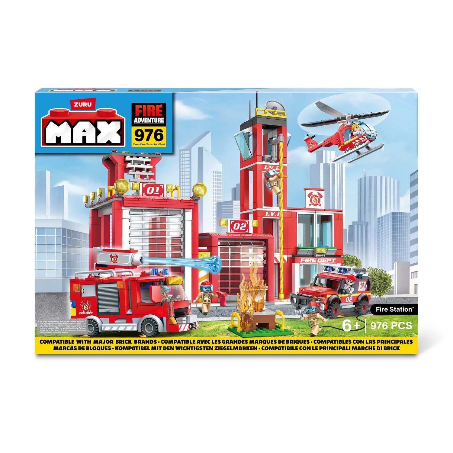 Max City Bricks Brandstation, 976 stk