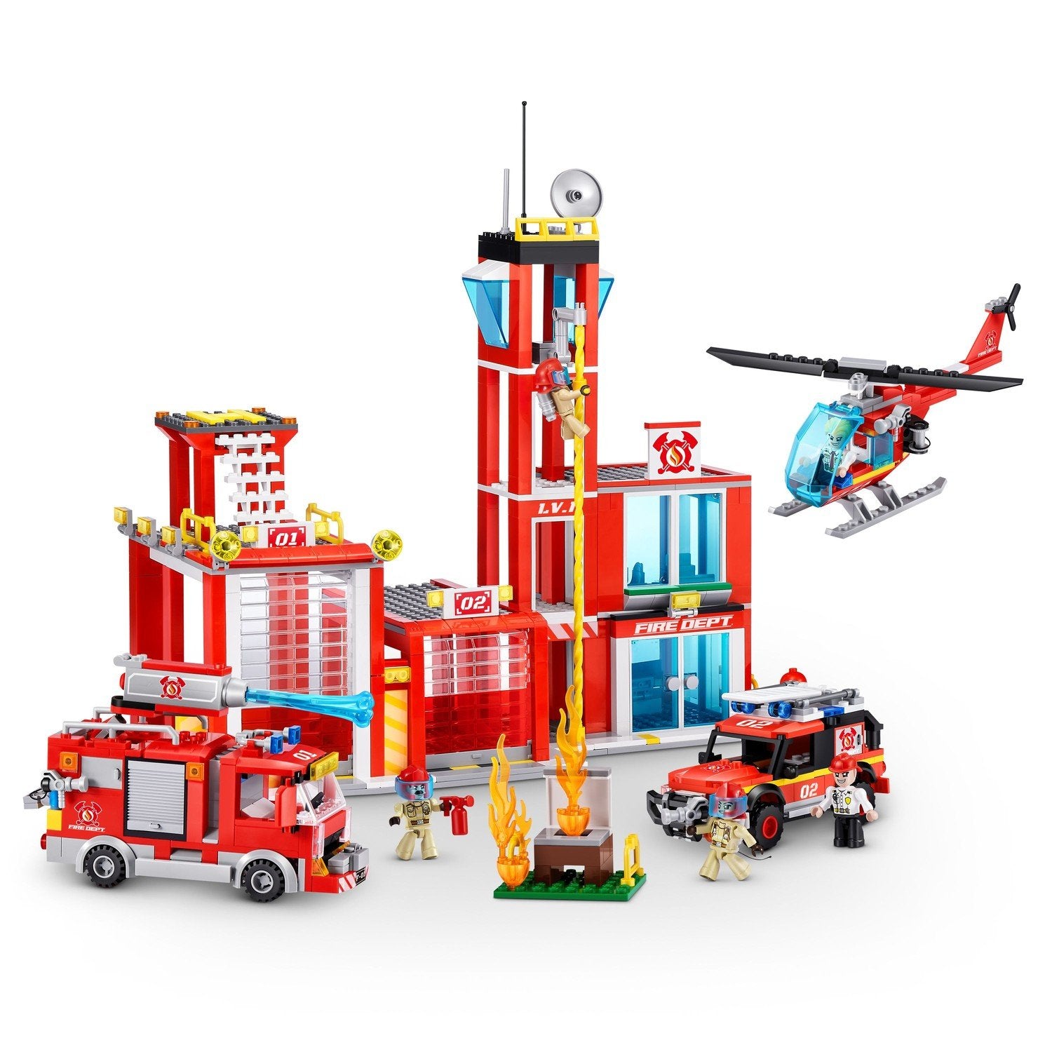 Max City Bricks Brandstation, 976 stk