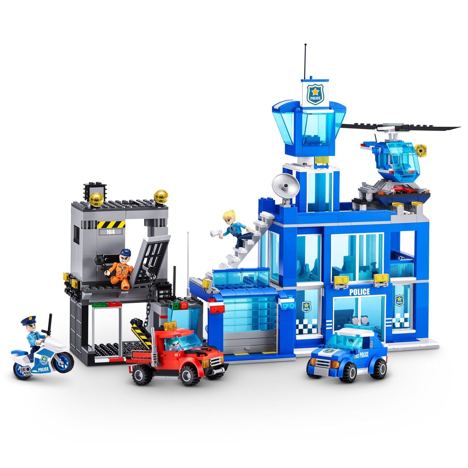 Max City Bricks politistation, 889 stk