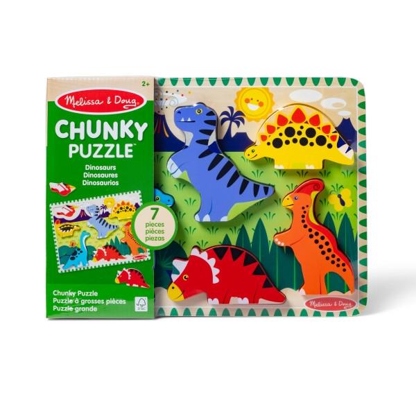 Melissa &amp; Doug Dinosaurs Chunky Puslespil