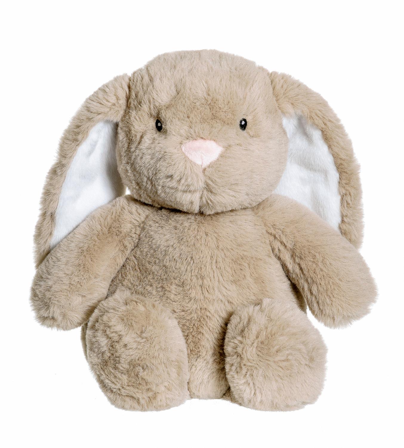 Mikrovågssäker plyschkanin, 35 cm, maskintvättbar