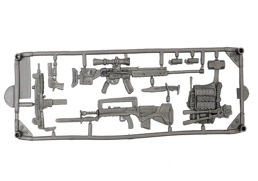 Militärt spelset: Helikopter, soldat, hjälm, vapen