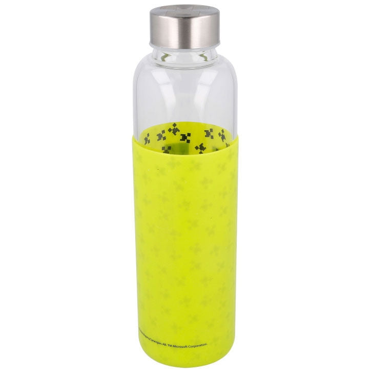 Minecraft silikonskyddsglasflaska, 585 ml kapacitet