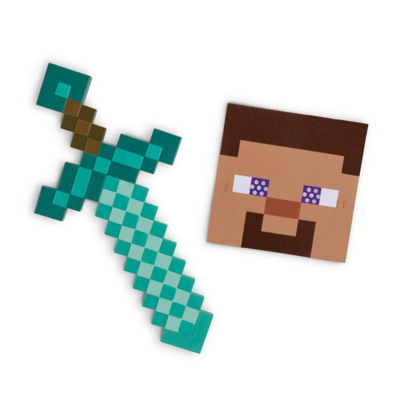 Minecraft svärd och maskset för barn, kostymtillbehör