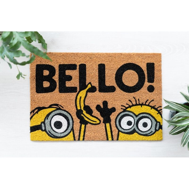 Minions Dörrmatta - Rolig design för entrén i hemmet, slitstarkt material