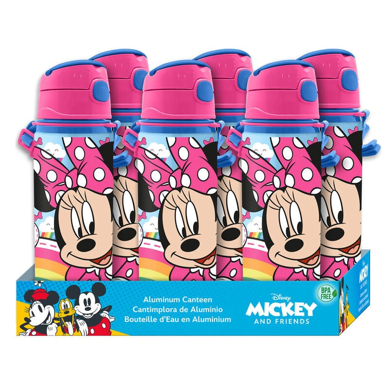 Minnie Mouse vattenflaska i aluminium 600 ml, BPA-fri