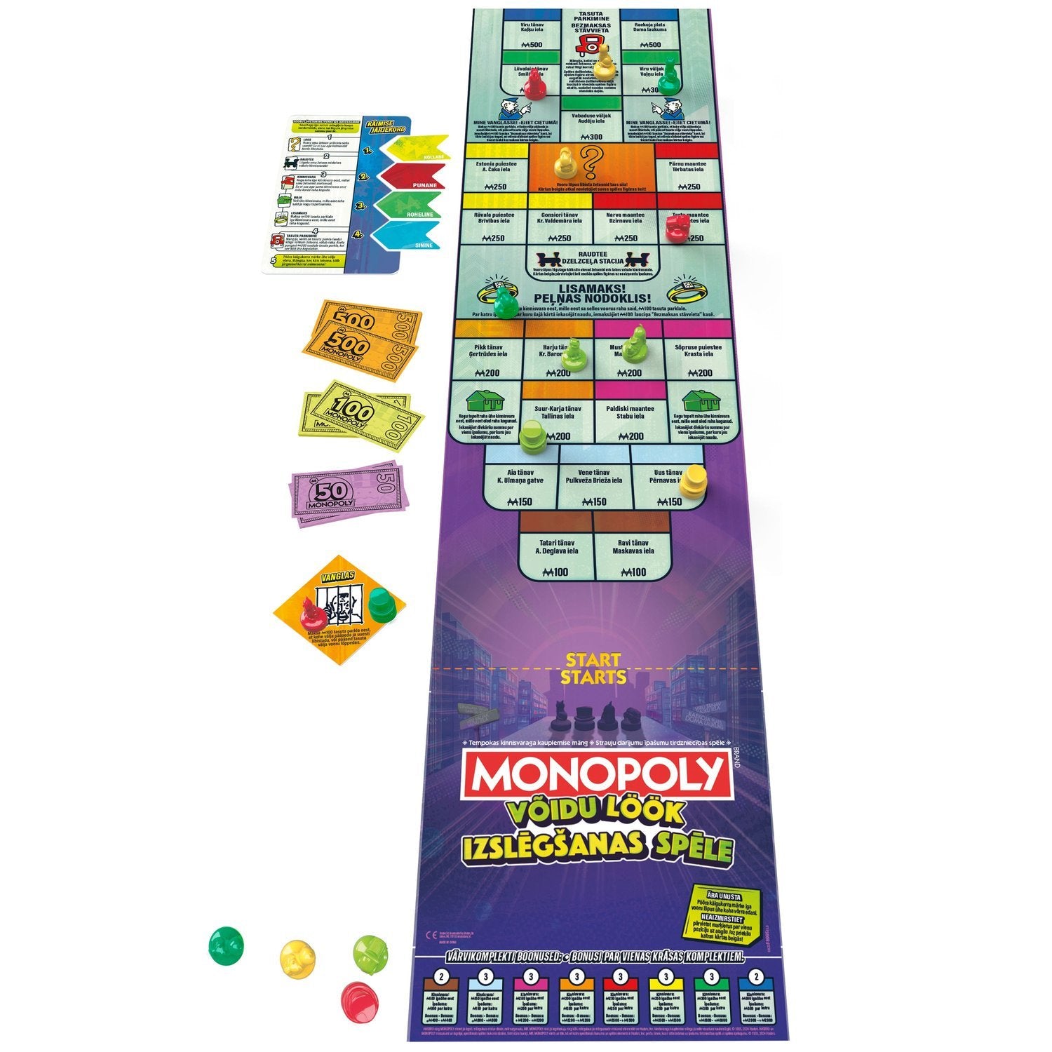 Monopol Boardgame Knockout (på estniska och lettiska språk.)