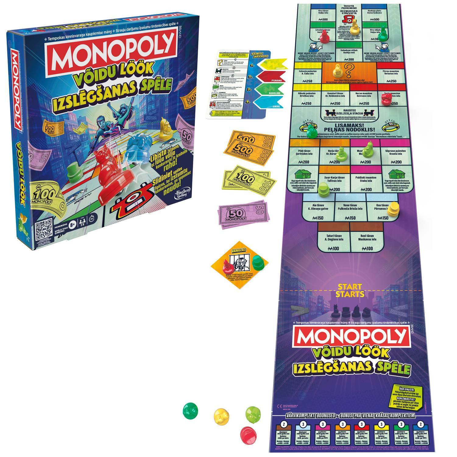 Monopol Boardgame Knockout (på estniska och lettiska språk.)