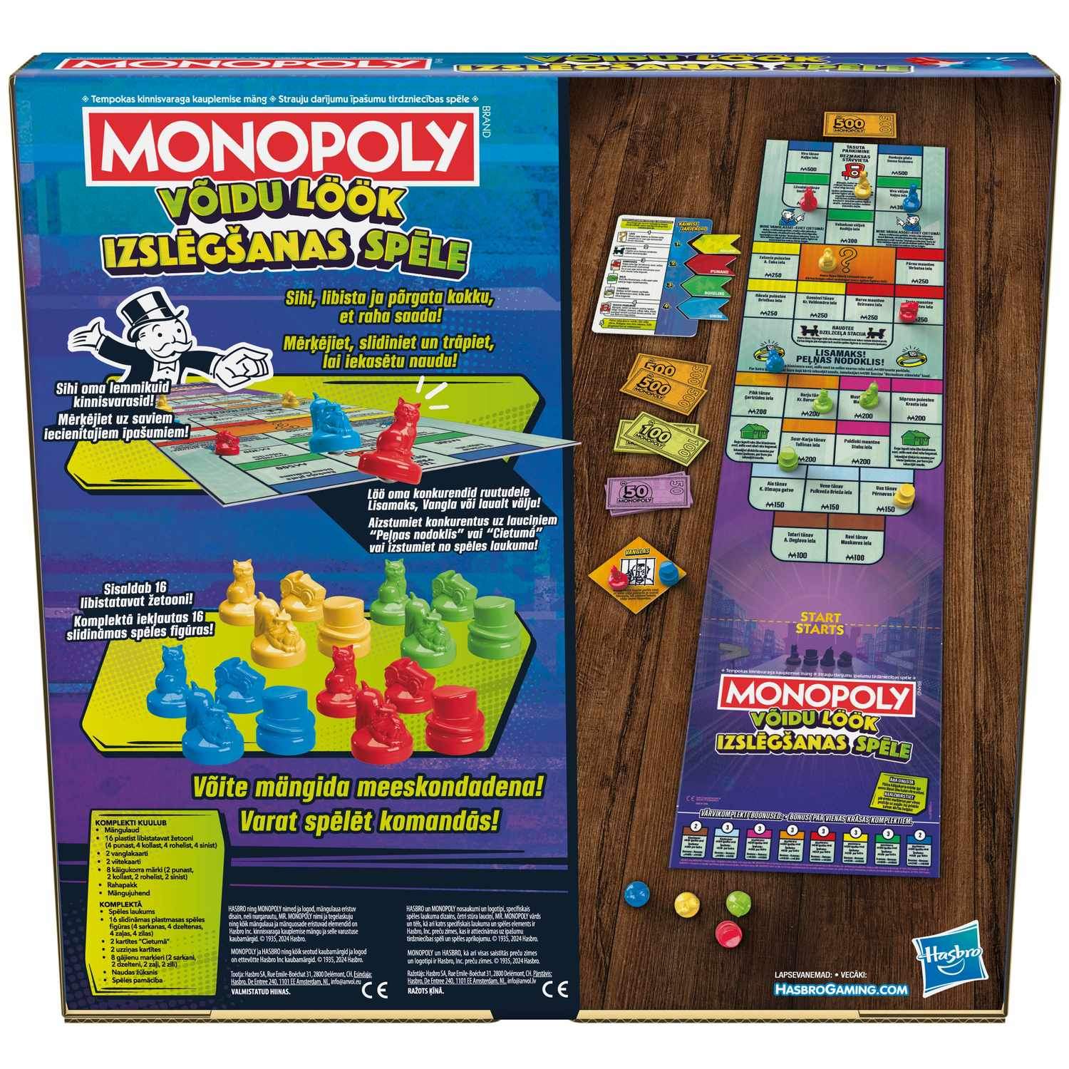 Monopol Boardgame Knockout (på estniska och lettiska språk.)