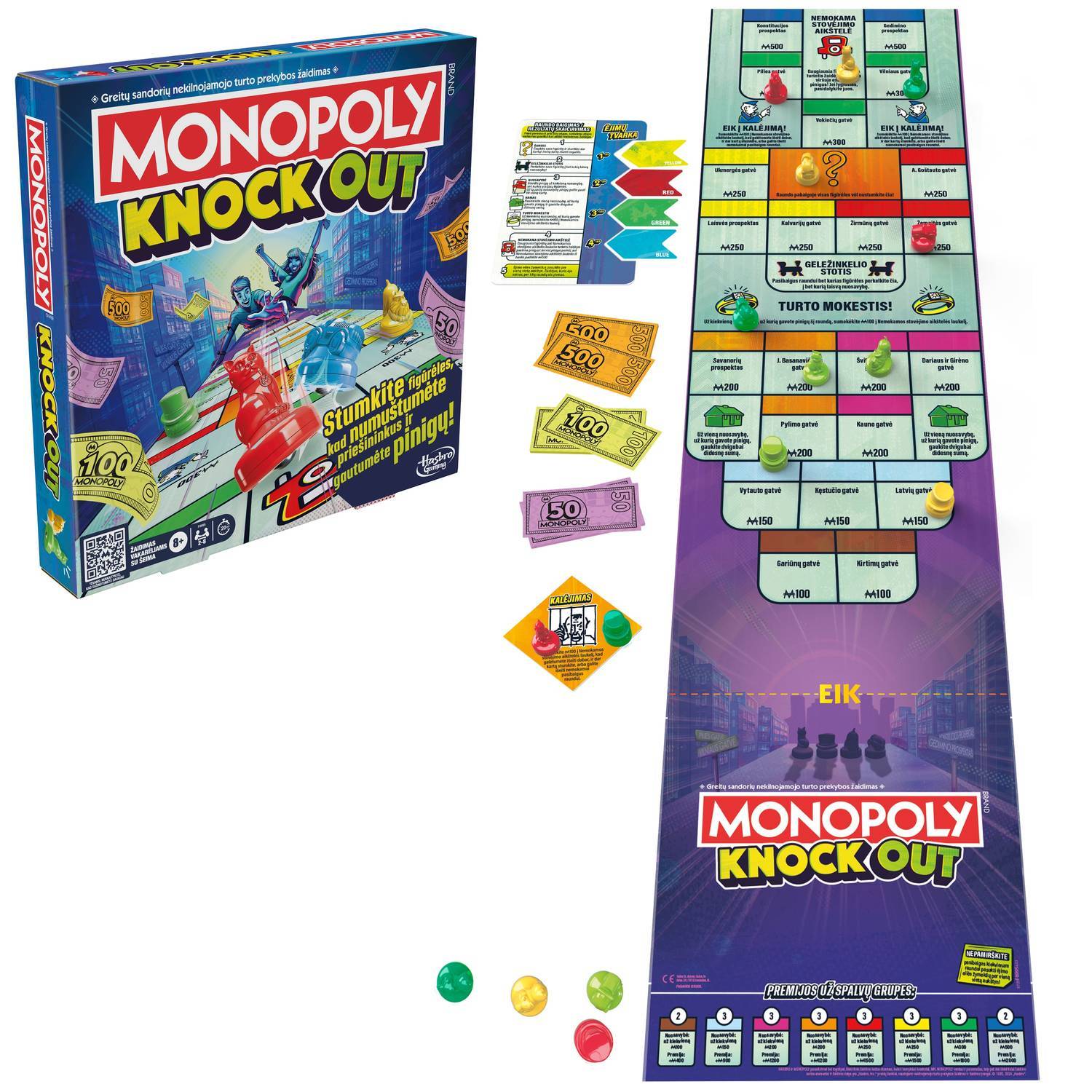 Monopol Boardgame Knockout (på litauiska språk.)