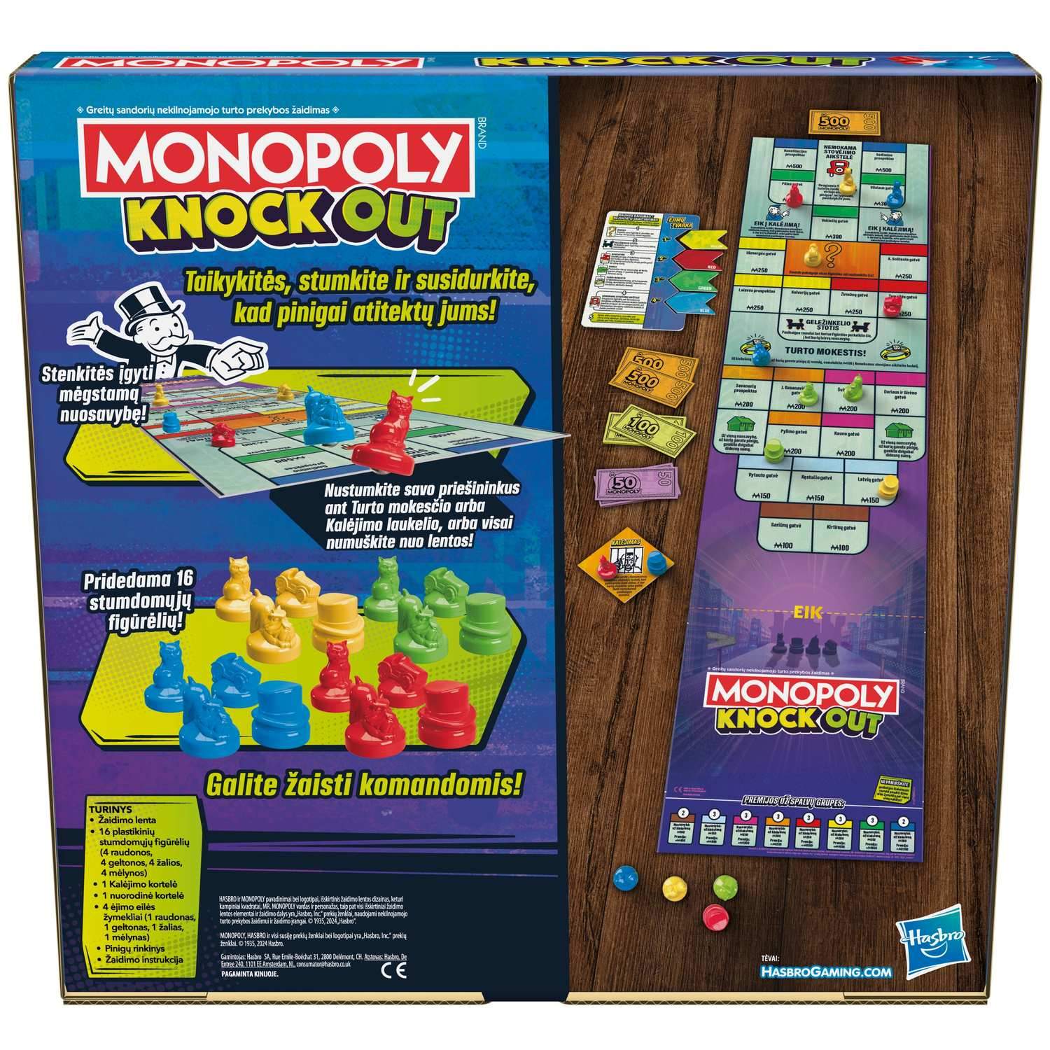 Monopol Boardgame Knockout (på litauiska språk.)