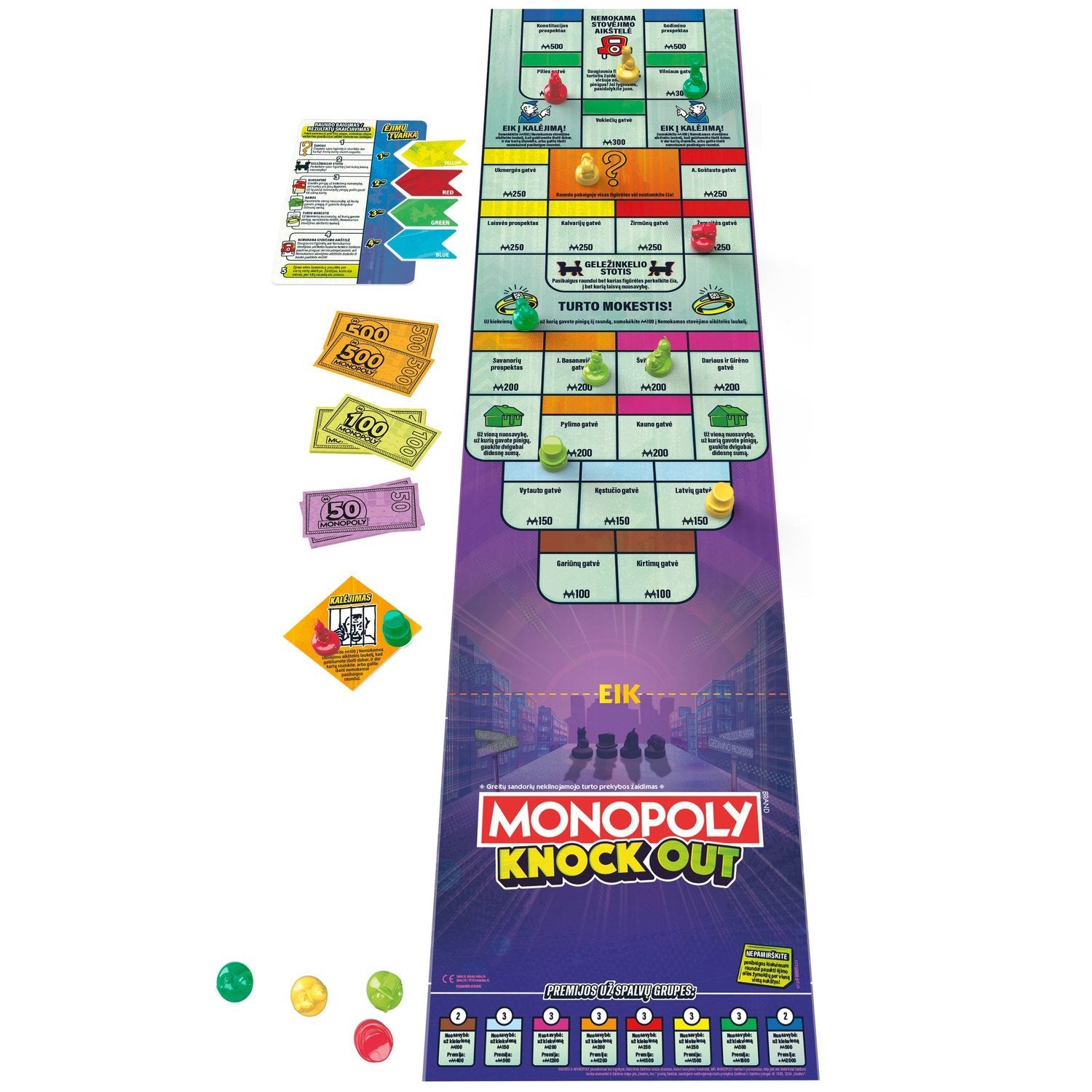 Monopol Boardgame Knockout (på litauiska språk.)