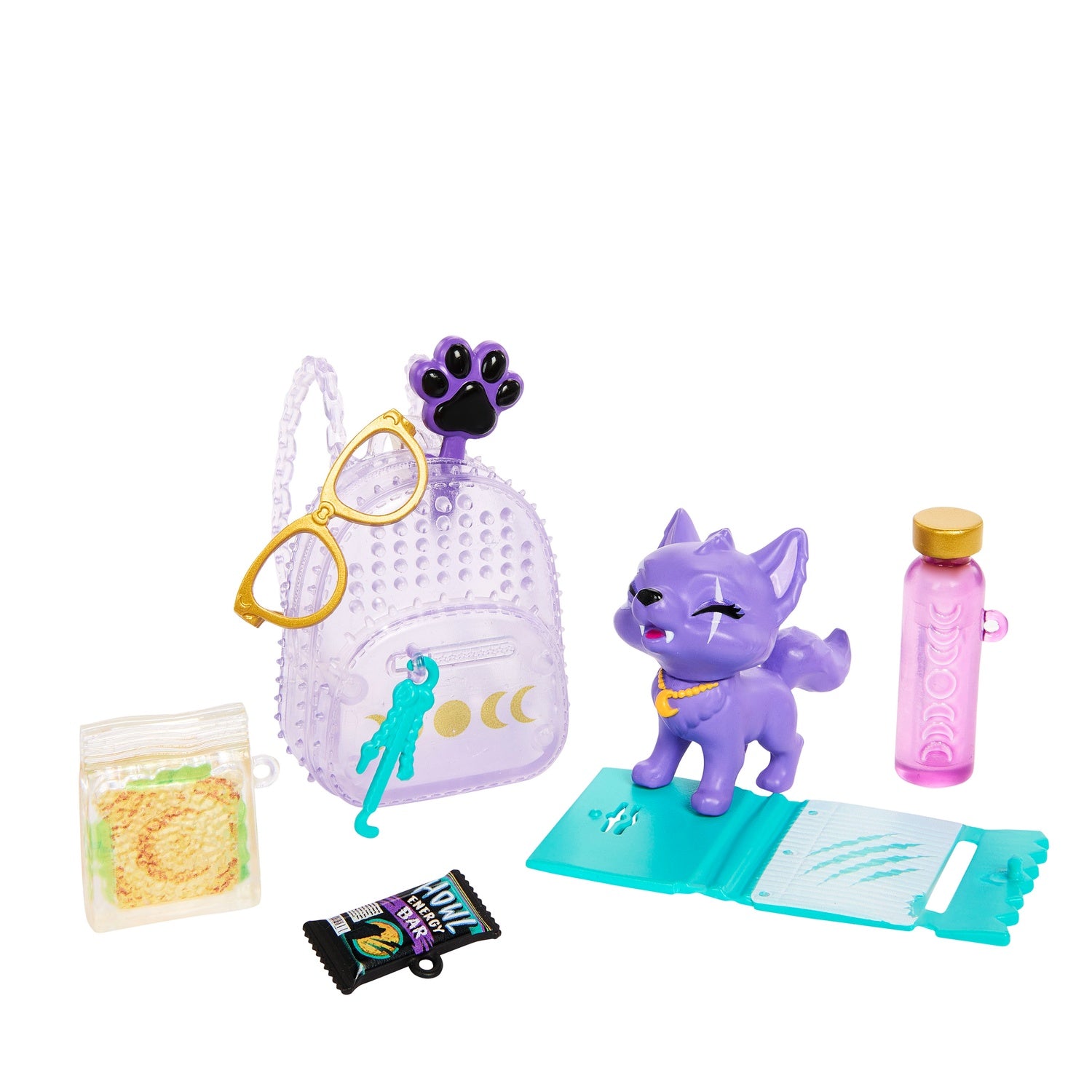 Monster High Clawdeen-docka med husdjur och tillbehör