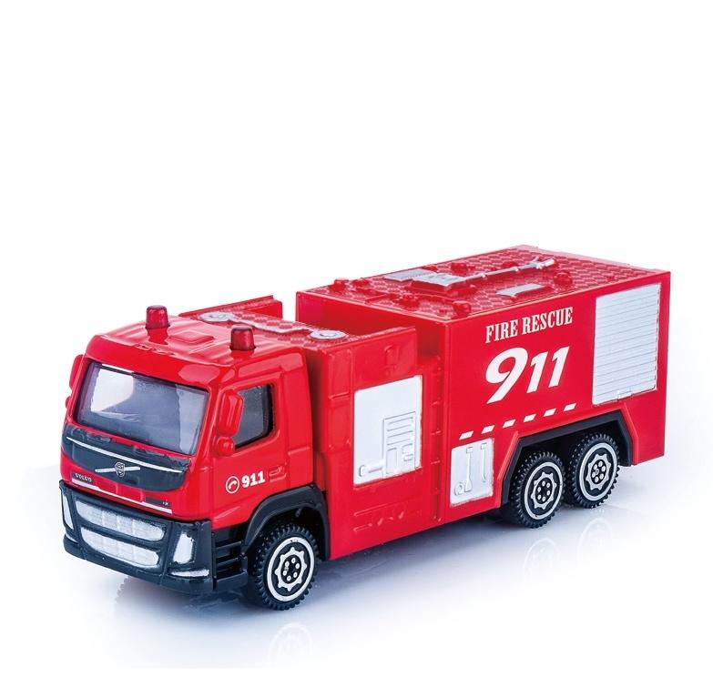 Msz Die-Cast Model Volvo Fire Engine, skala 1:72