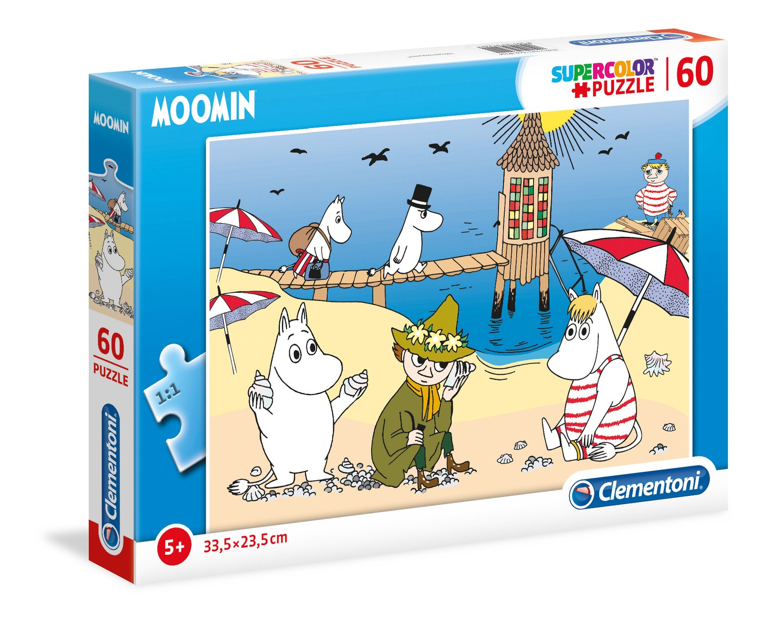 Muminpussel med 60 bitar för barn, från 5 år