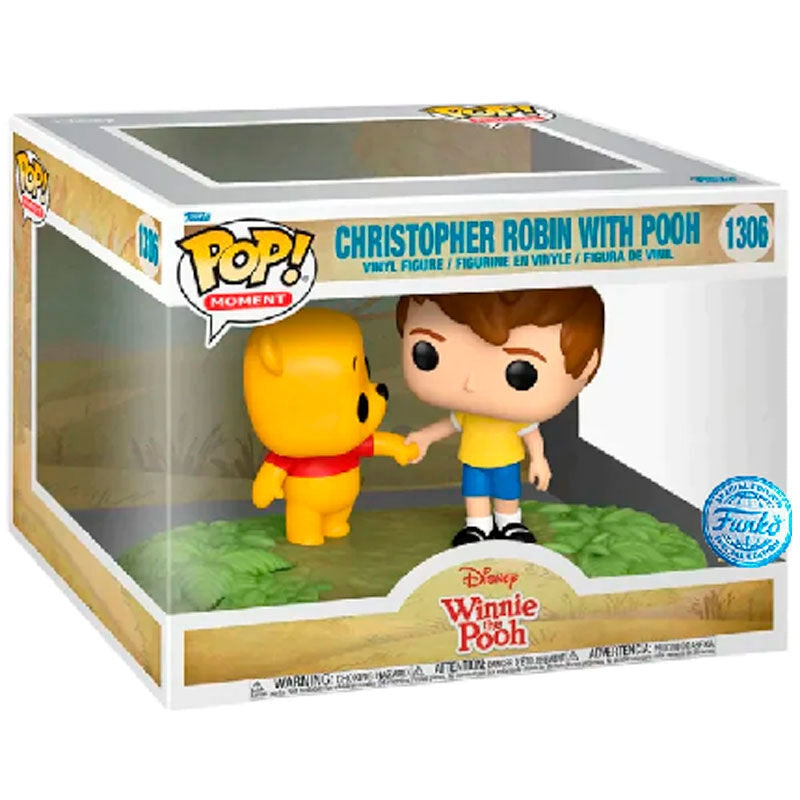 Nalle Puh-figur med Christopher Robin, exklusivt samlarobjekt