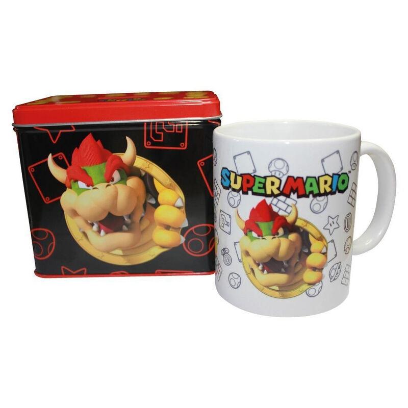 Nintendo Super Mario Bros Bowser krus + pengebokssæt