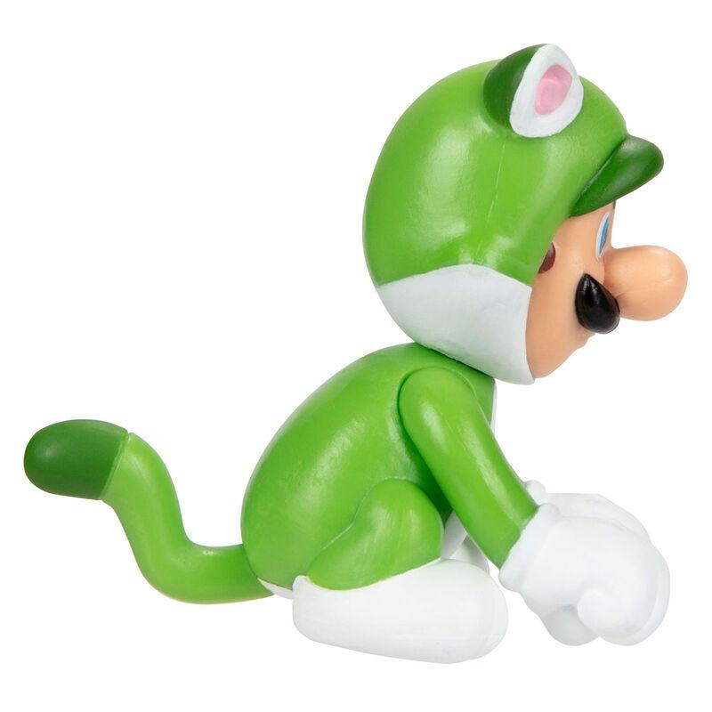 Nintendo Super Mario Katt Luigi figur 6,5 cm