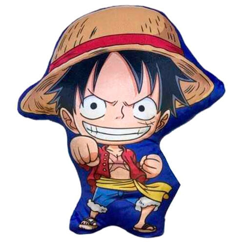 One Piece D Luffy 3D-kudde, mjuk plyschkudde, 40 cm