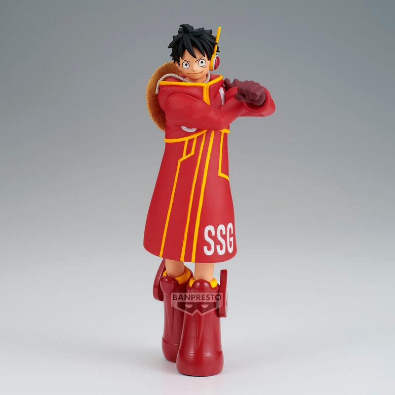 One Piece Monkey D. Luffy Egghead Figur, 14 cm samlarobjekt