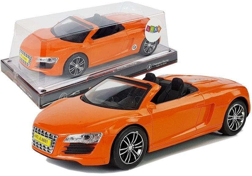 Orange pull-back cabriolet legetøjsbil - skala 1:18