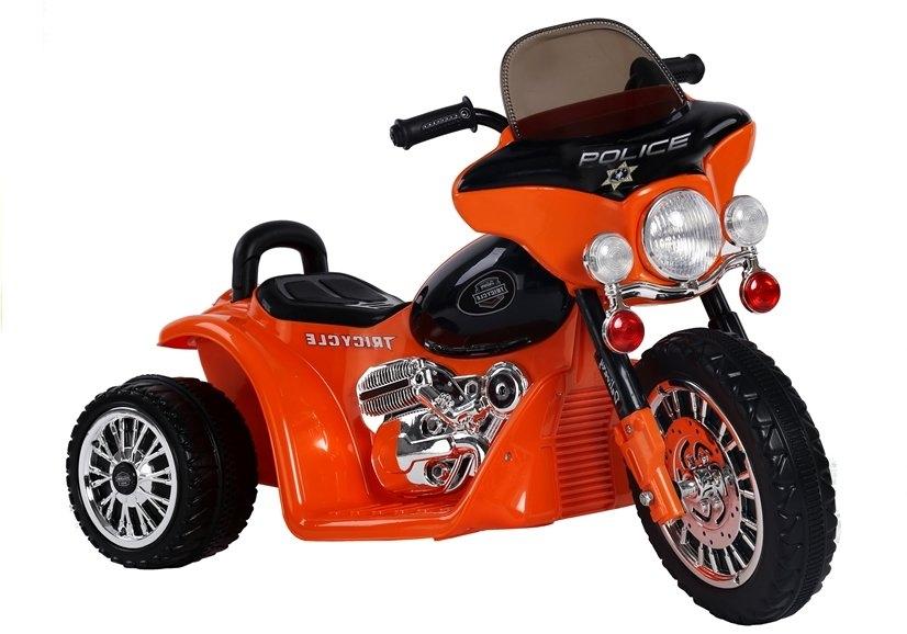 Orange elektrisk ride-on motorcykel JT568 til børn 3+