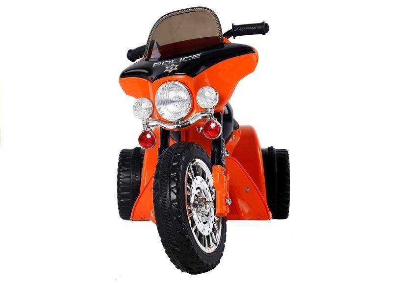 Orange elektrisk ride-on motorcykel JT568 til børn 3+