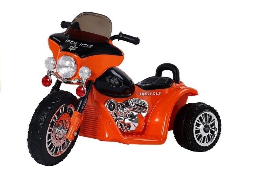 Orange elektrisk ride-on motorcykel JT568 til børn 3+